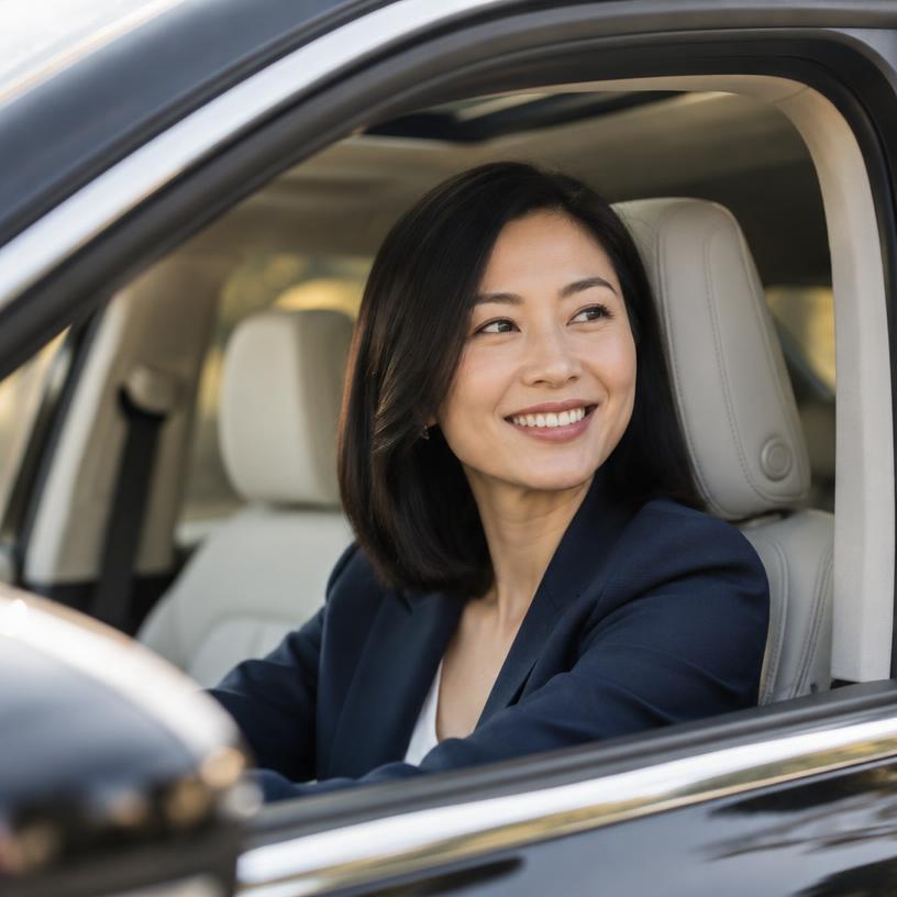 Customer smiling from her new XT5